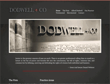 Tablet Screenshot of dodwell-law.com